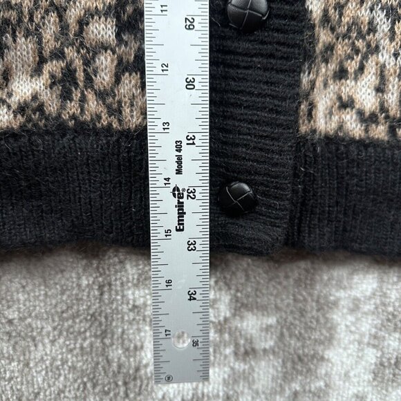 The Kooples Cardigan 2 / US Medium Womens Brown Mohair Button Front Knit - Picture 5 of 8